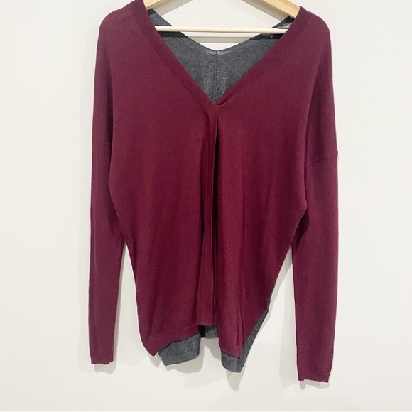 VINCE Superwash Colorblock Wool-Blend Oversized Size XS - Picture 2 of 9